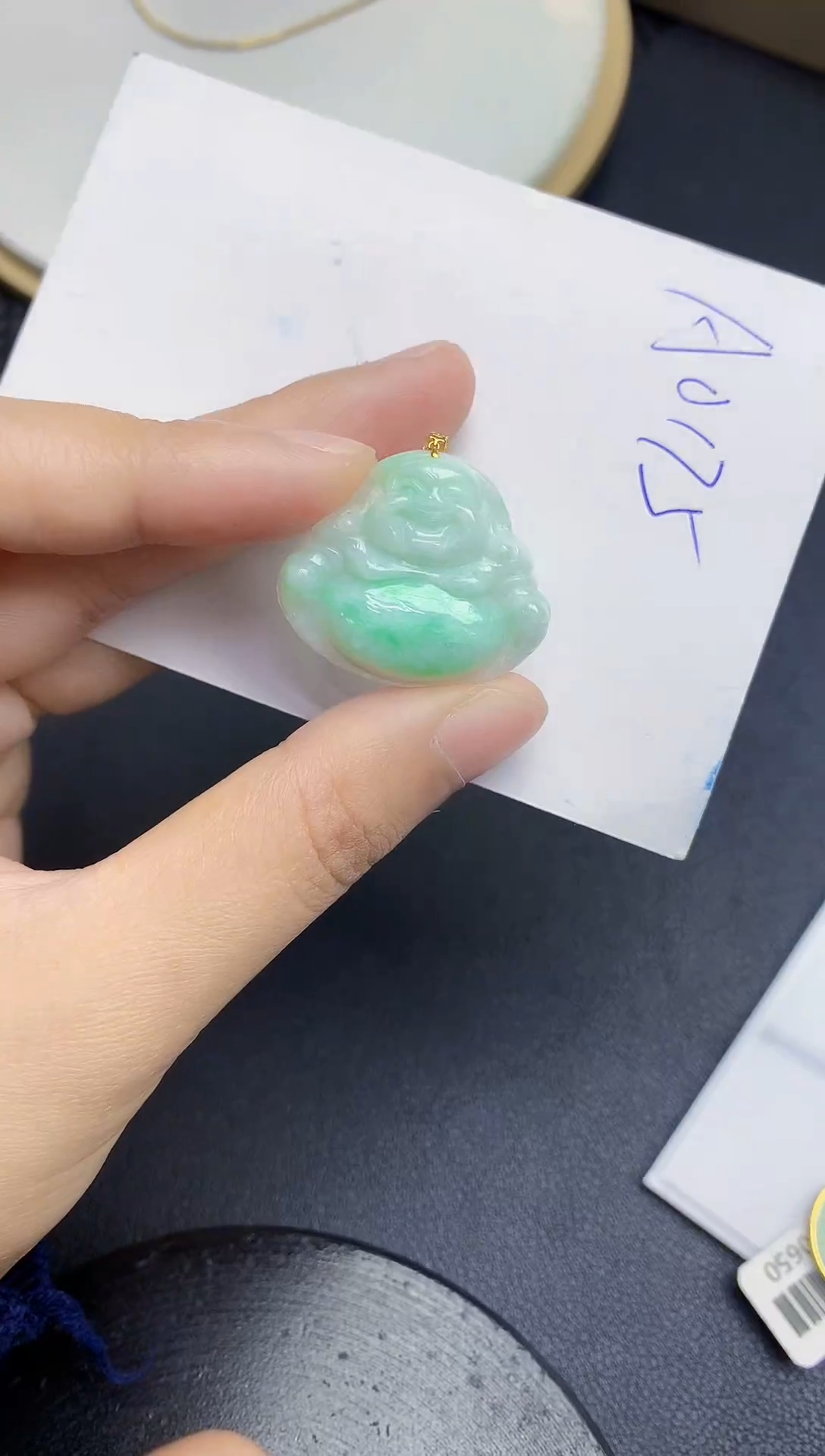 【闪购商品】翡翠颈饰18K金镶嵌000000000