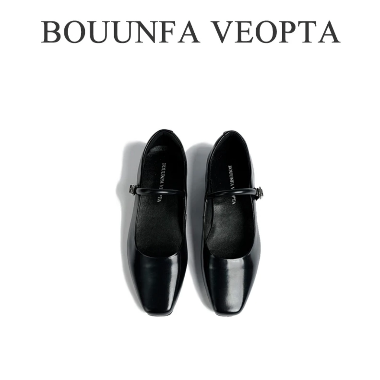 BOUUNFA VEOPTA【芯片】09胎牛玛丽珍尖头2025夏季新款气质粗跟女鞋