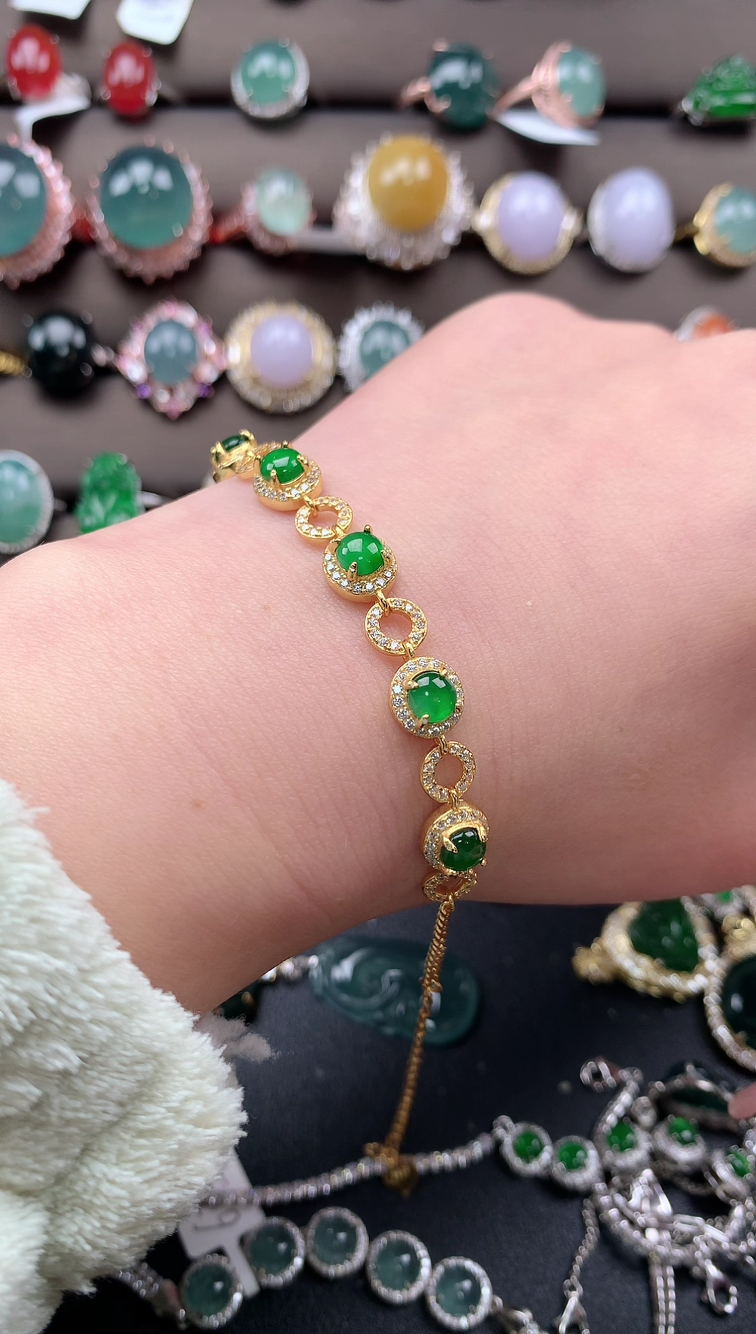 【闪购商品】翡翠戒指银S925镶嵌313131