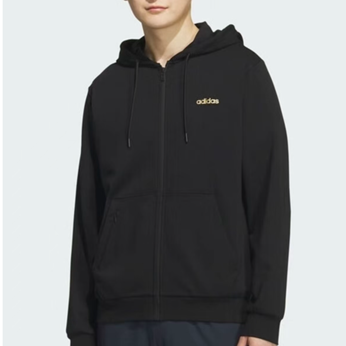 adidas男子针织复古针织运动外套外套男款保暖连帽男加绒KA1481