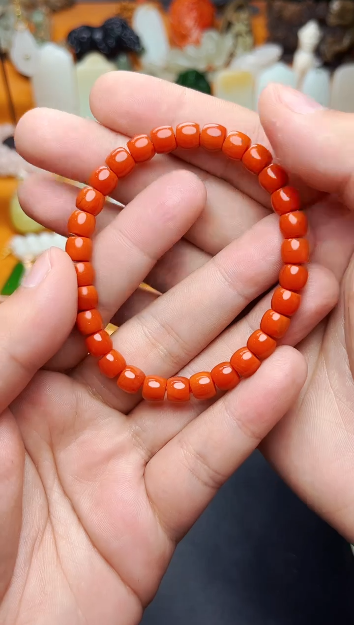 【闪购商品】南红玛瑙手串未镶嵌手串01
