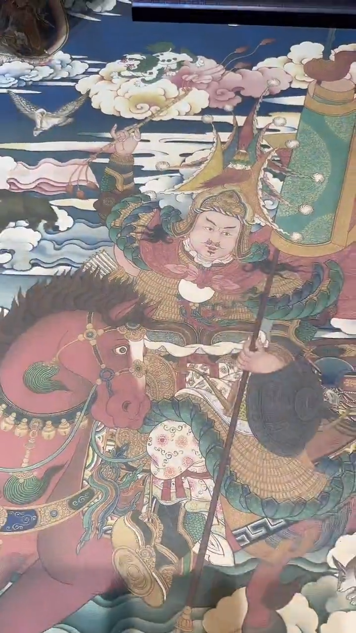 卷轴画【主播精品】高端卷轴画——唐卡AA3格萨尔王