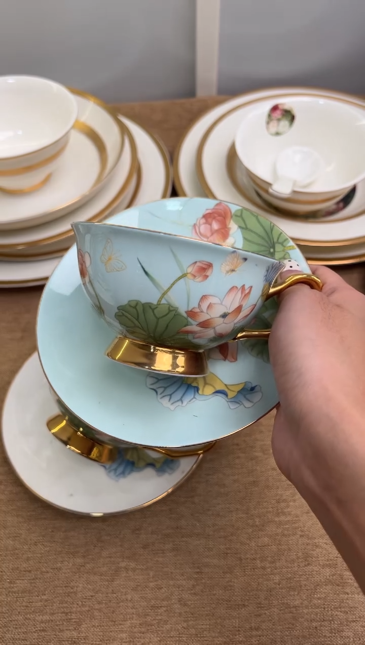 瓷片220cc杯碟孤品福利