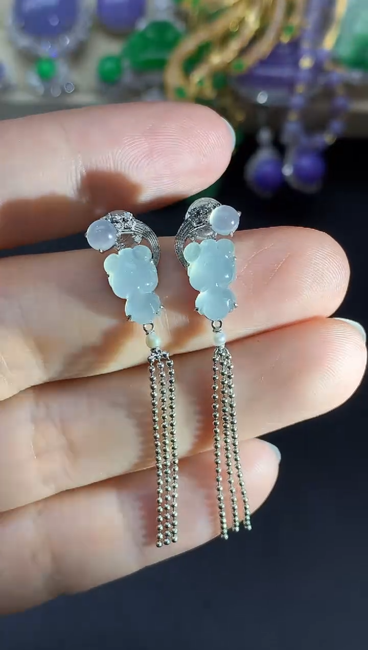 翡翠18K金镶嵌颈饰267-中国好珍宝