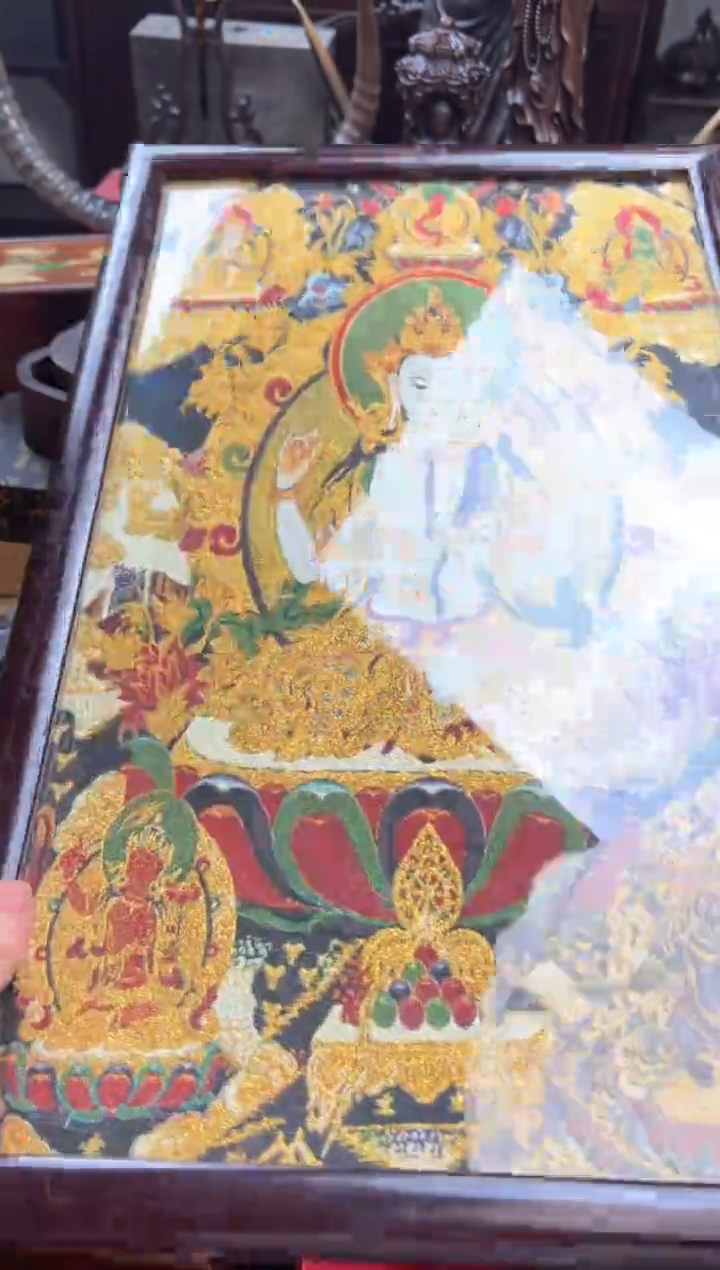装裱画——————瓷———————千手唐卡