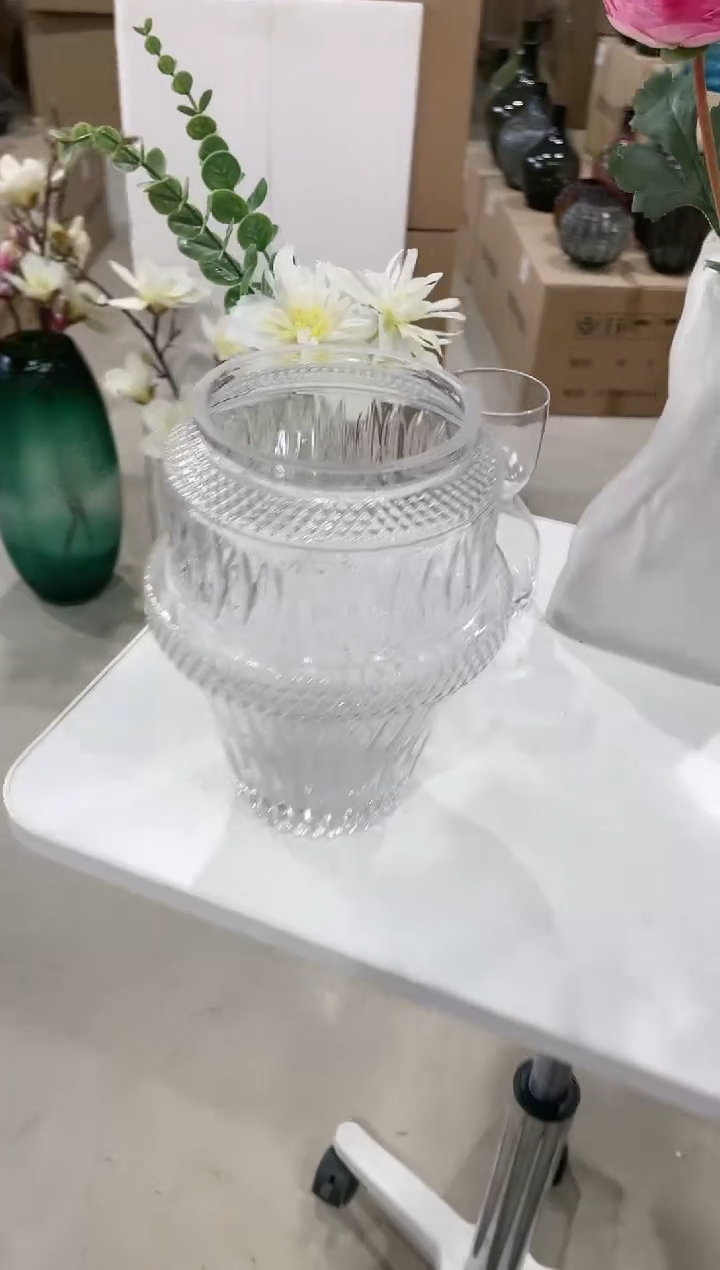 【闪购商品】无铅玻璃透明花纹