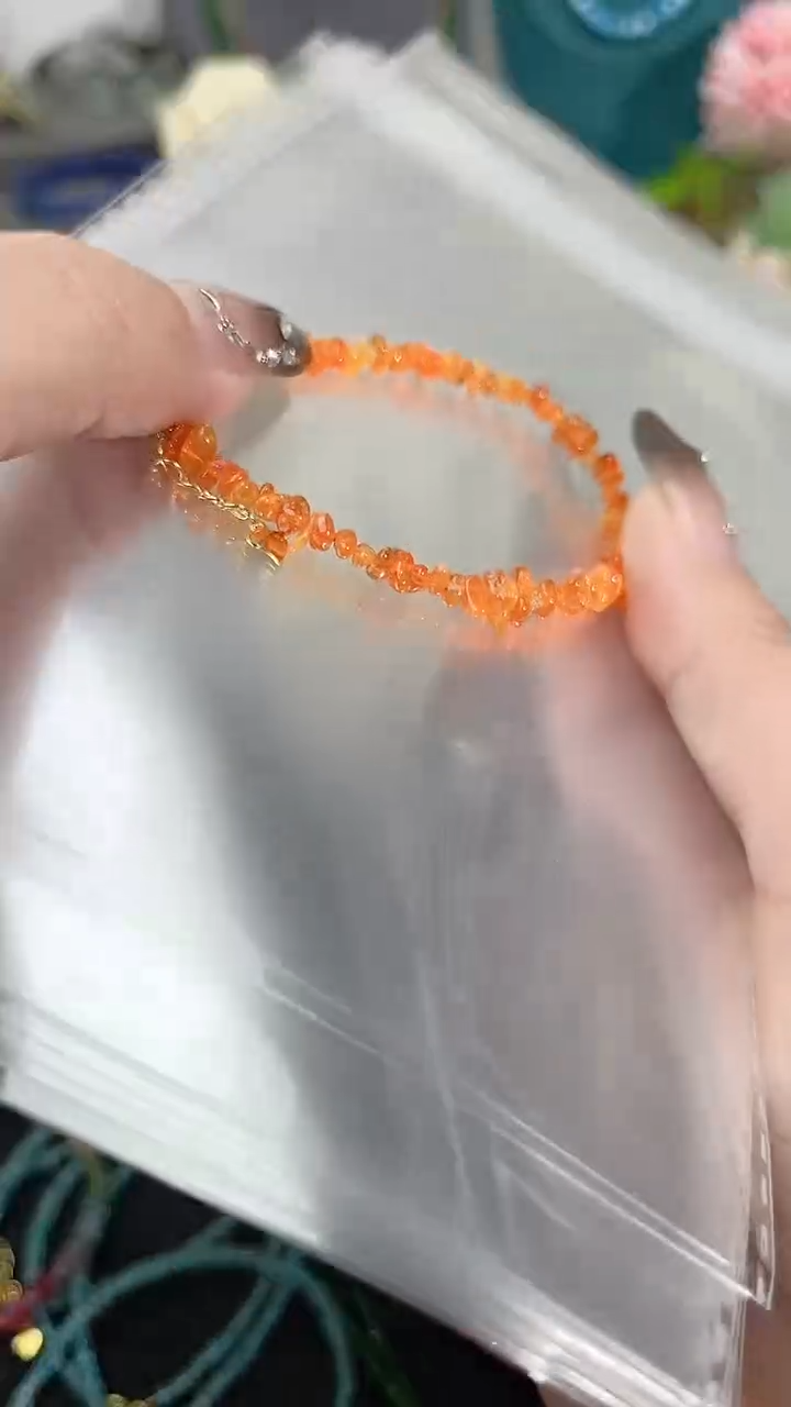 【闪购商品】火欧泊手链银S925镶嵌原99