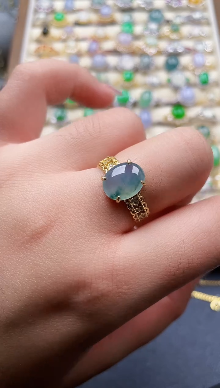 银S925镶嵌翡翠耳饰132