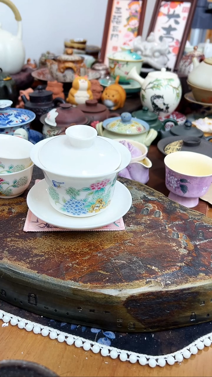 【 茶瓷物语】白瓷盖碗