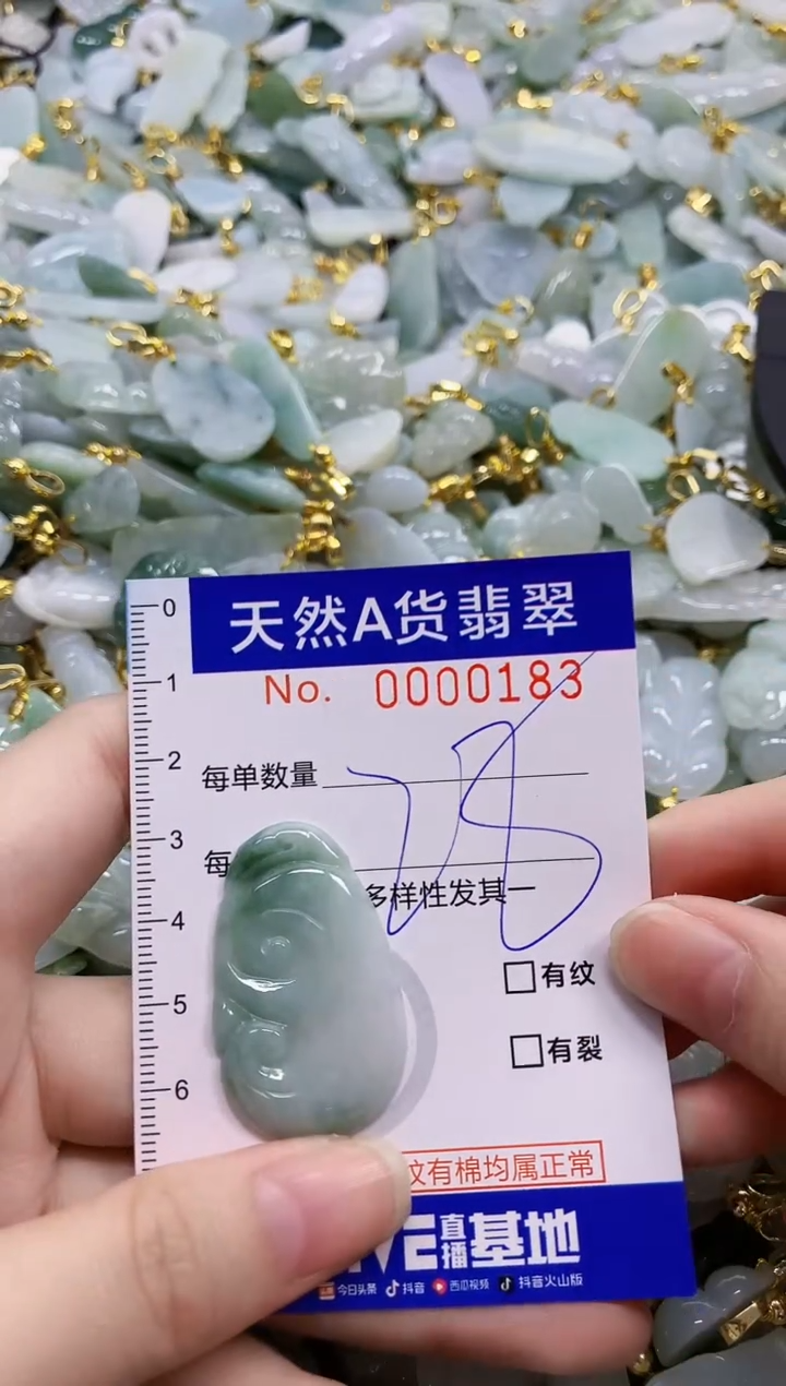 颈饰未镶嵌翡翠天然A货翡翠