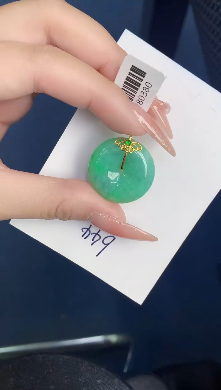 【闪购商品】翡翠颈饰18K金镶嵌000000000