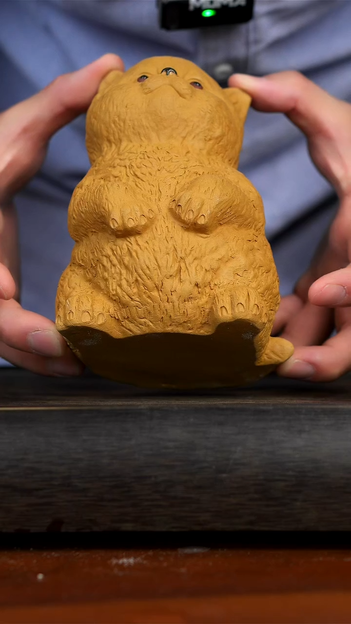 【闪购商品】紫砂茶壶念一紫砂黄段泥招财猫