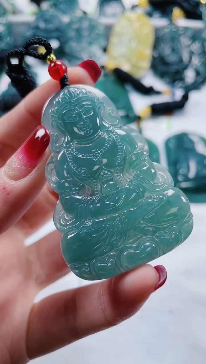 【闪购商品】翡翠颈饰未镶嵌多样性发货一件发货-度母观音