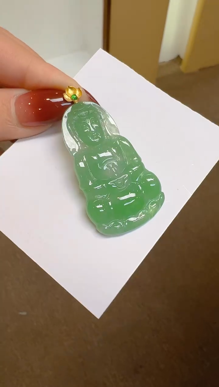 【闪购商品】翡翠吊坠(不含链)18K金镶嵌多样性团购发一件