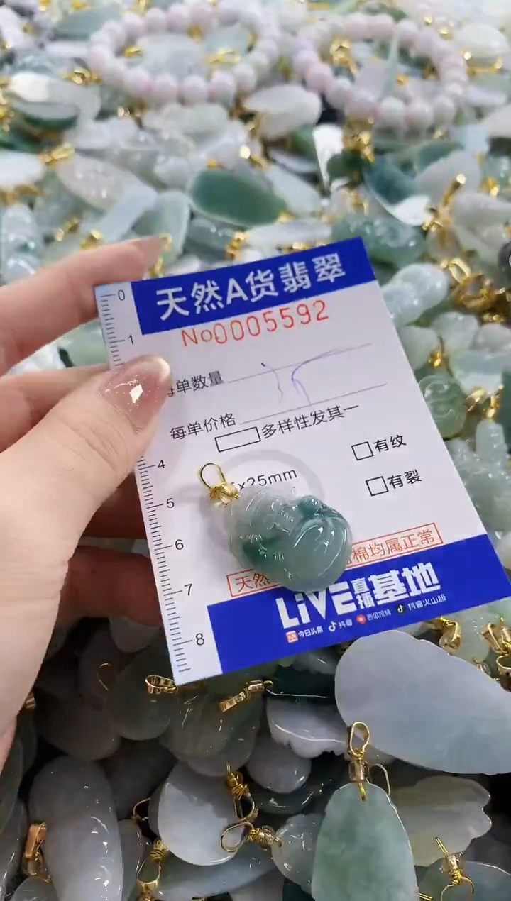 颈饰未镶嵌翡翠天然A货翡翠