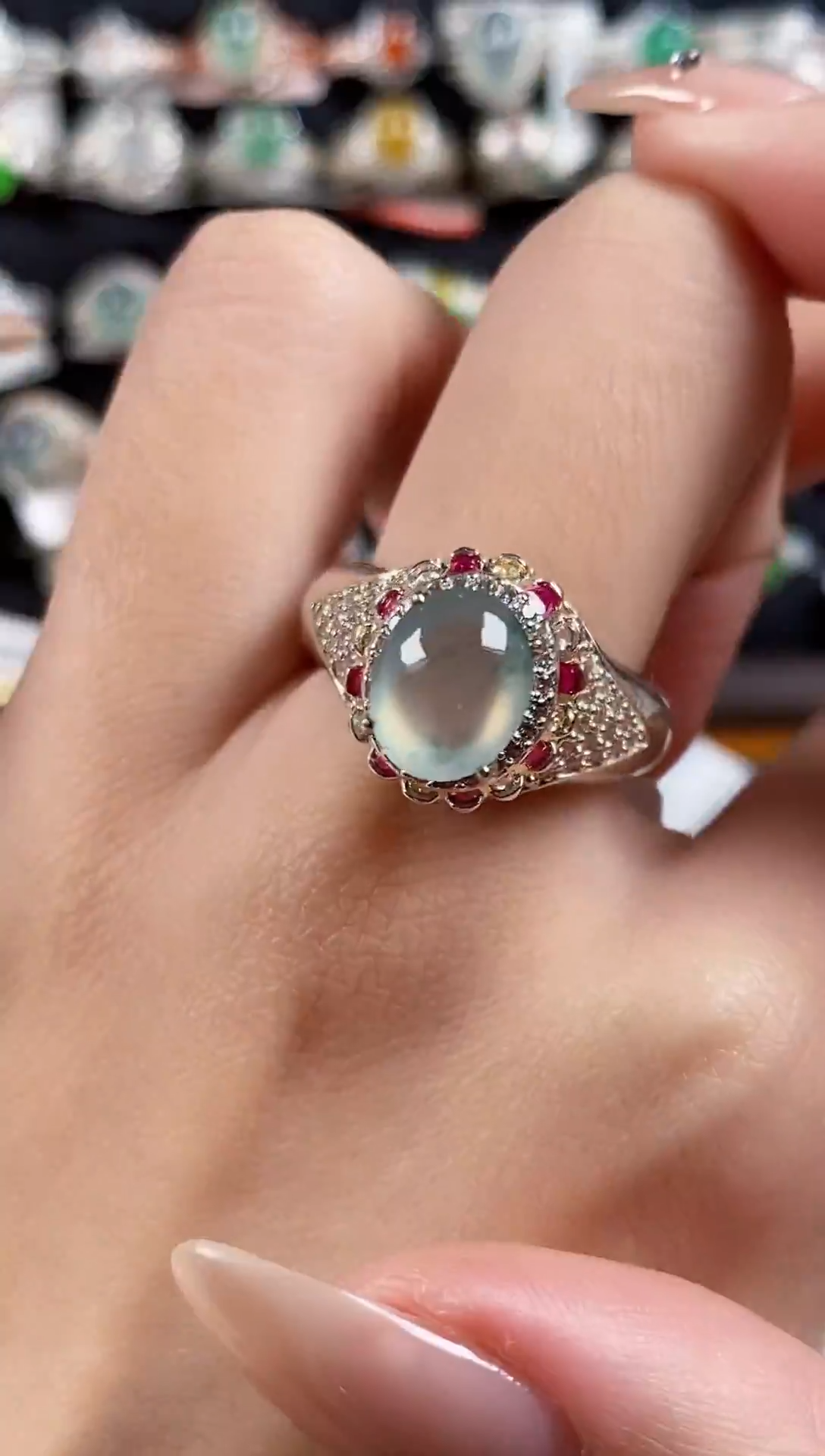 未镶嵌戒指翡翠 天然A货翡翠128