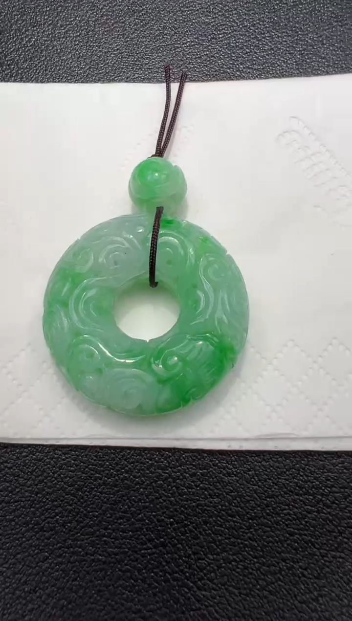 【闪购商品】定制翡翠未镶嵌32.2*10.4甜甜圈