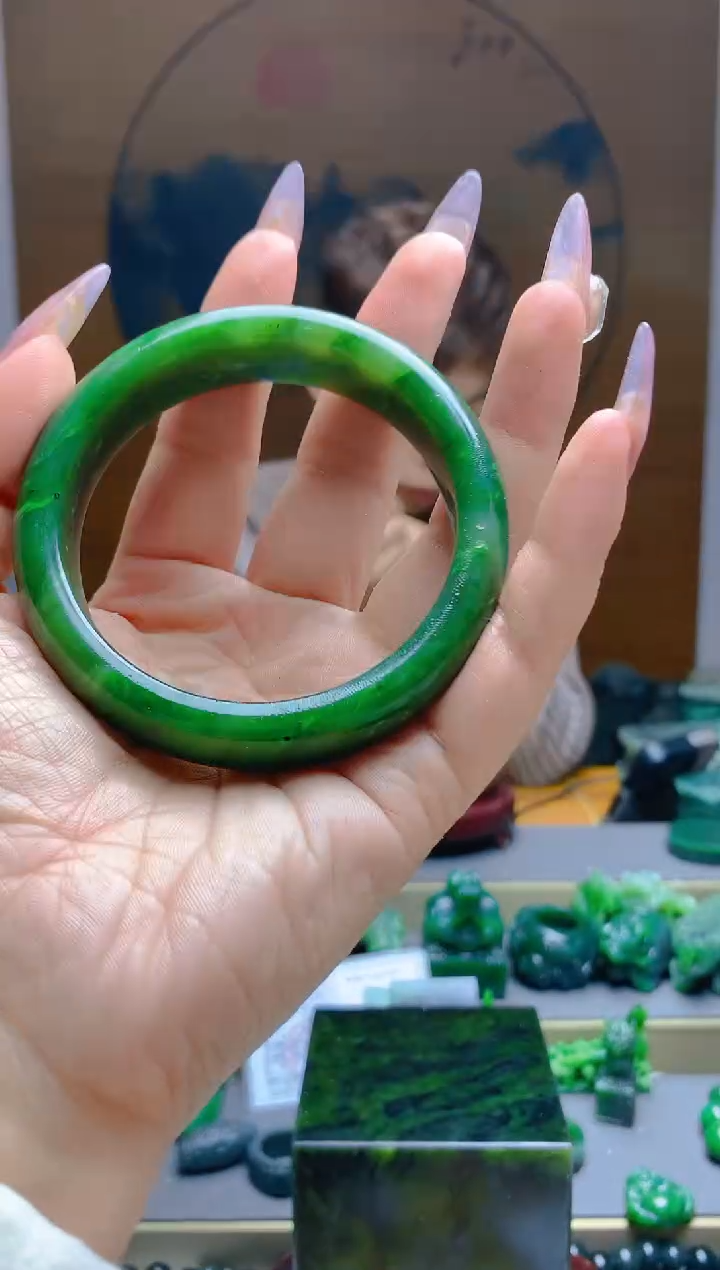 【闪购商品】和田玉（碧玉）手镯未镶嵌5859