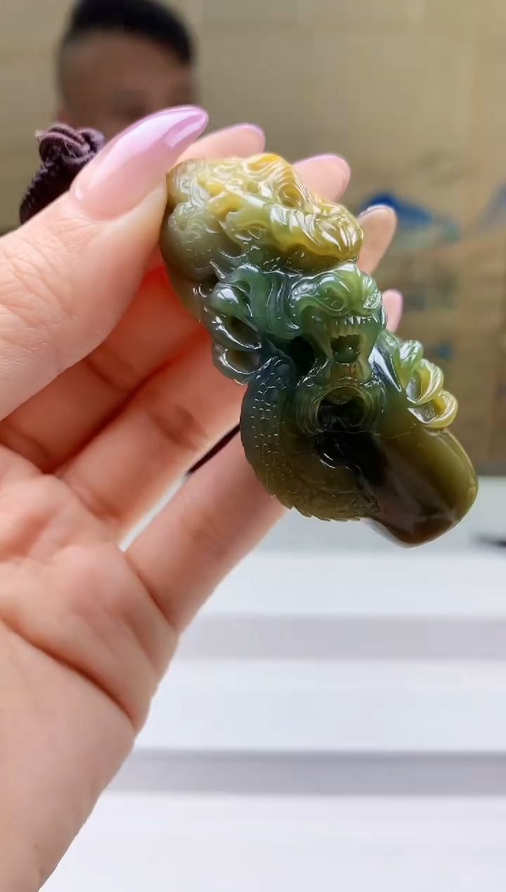 【闪购商品】定制翡翠未镶嵌4969ty-毛货挂件156