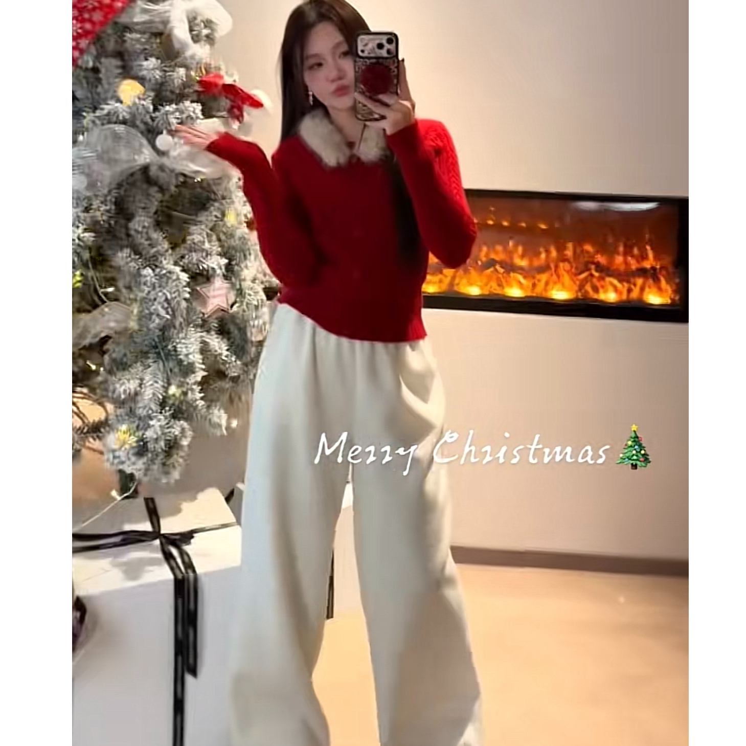 【念念星河】冬季新款复古垂感显瘦拖地慵懒风休闲百搭-2111