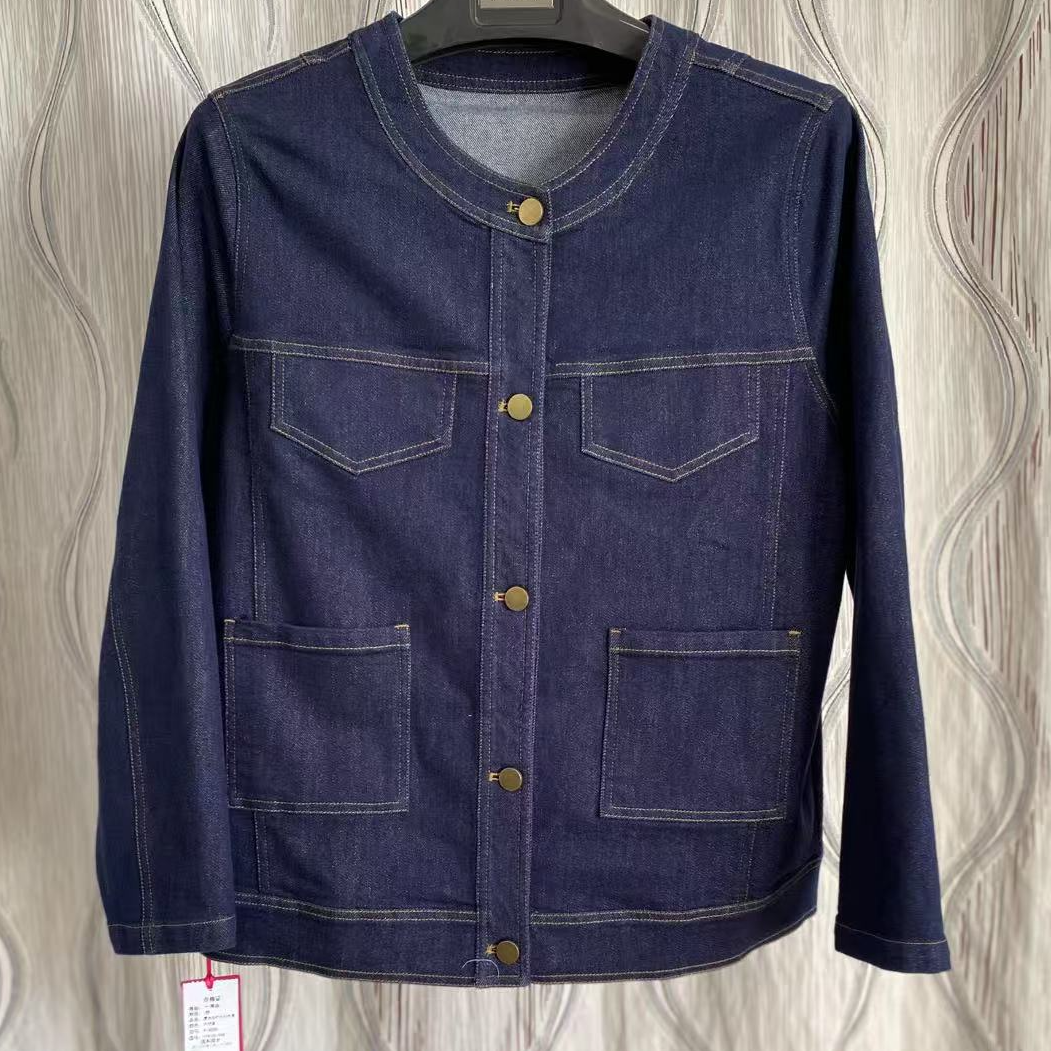 （X）胖人坊新款大码星光灿烂牛仔外套4596   衣长67  122