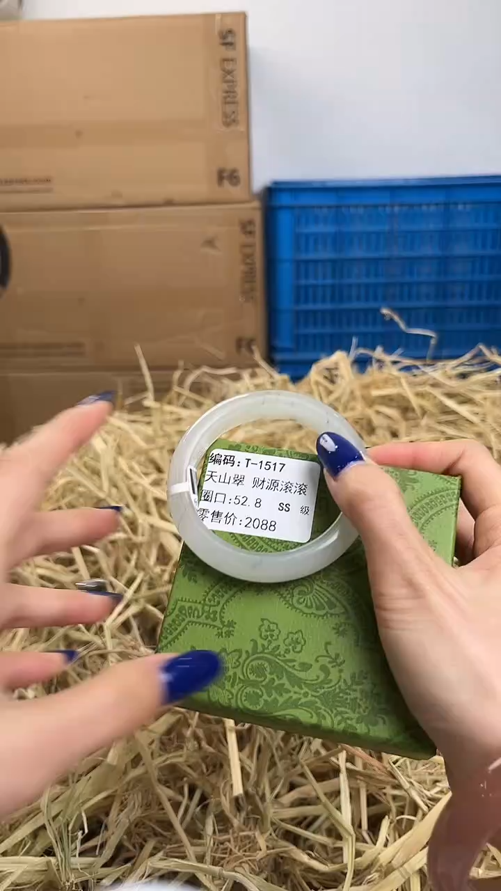 未镶嵌手镯石英质玉T-1517