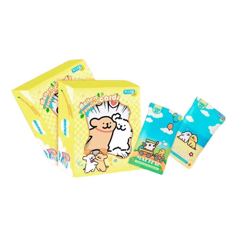 【拆盒 芙芙】月上文创线条小狗收藏盲盒卡牌二创（默认代拆）