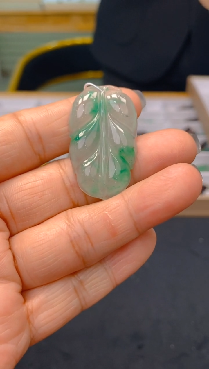 【闪购商品】石英质玉颈饰未镶嵌冰美人非洲翠026