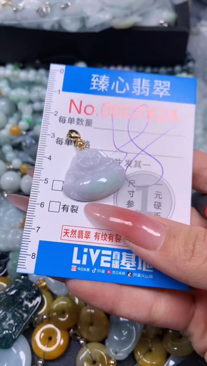 【闪购商品】翡翠颈饰未镶嵌含绳0007824