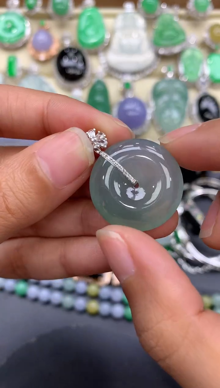 【闪购商品】翡翠颈饰18K金镶嵌114-中国好珍宝