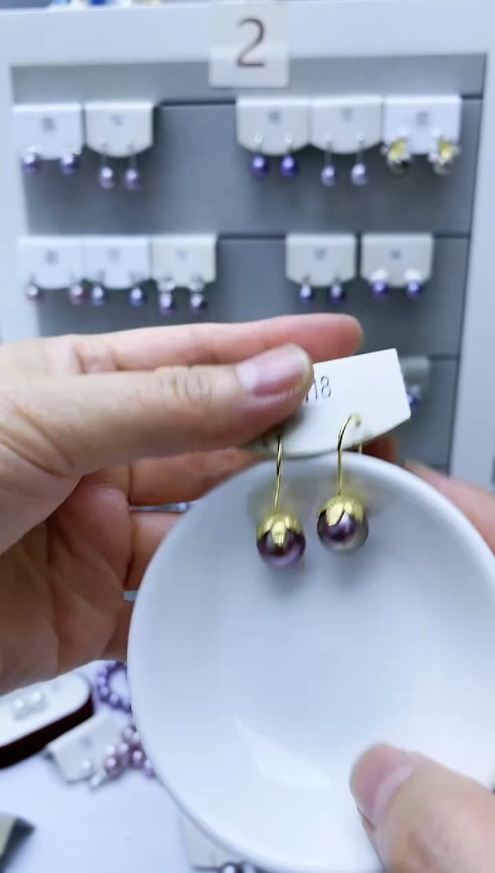 【闪购商品】淡水珍珠耳饰银S925镶嵌118