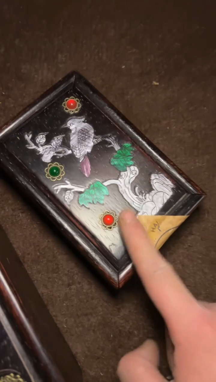 木--AM福利-复古工艺--开/花鸟谭木盒