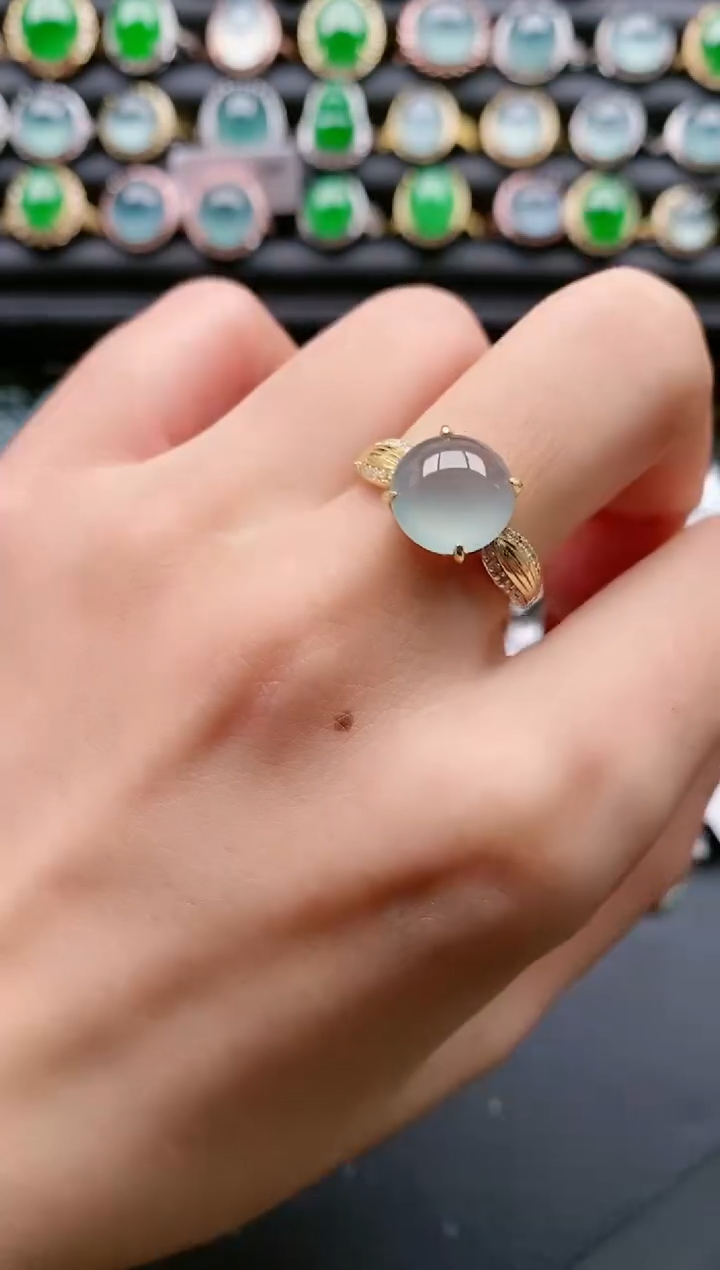 【闪购商品】翡翠戒指银S925镶嵌11111