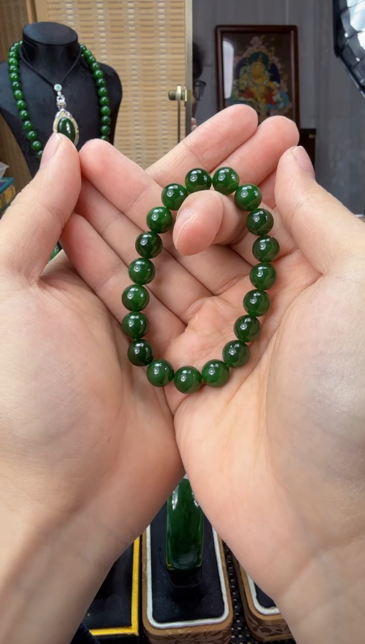 【闪购商品】和田玉（碧玉）手串未镶嵌