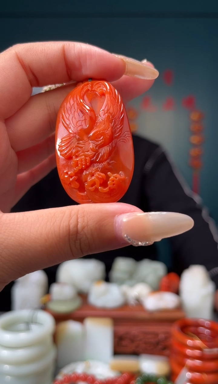 【闪购商品】南红玛瑙颈饰未镶嵌吊坠