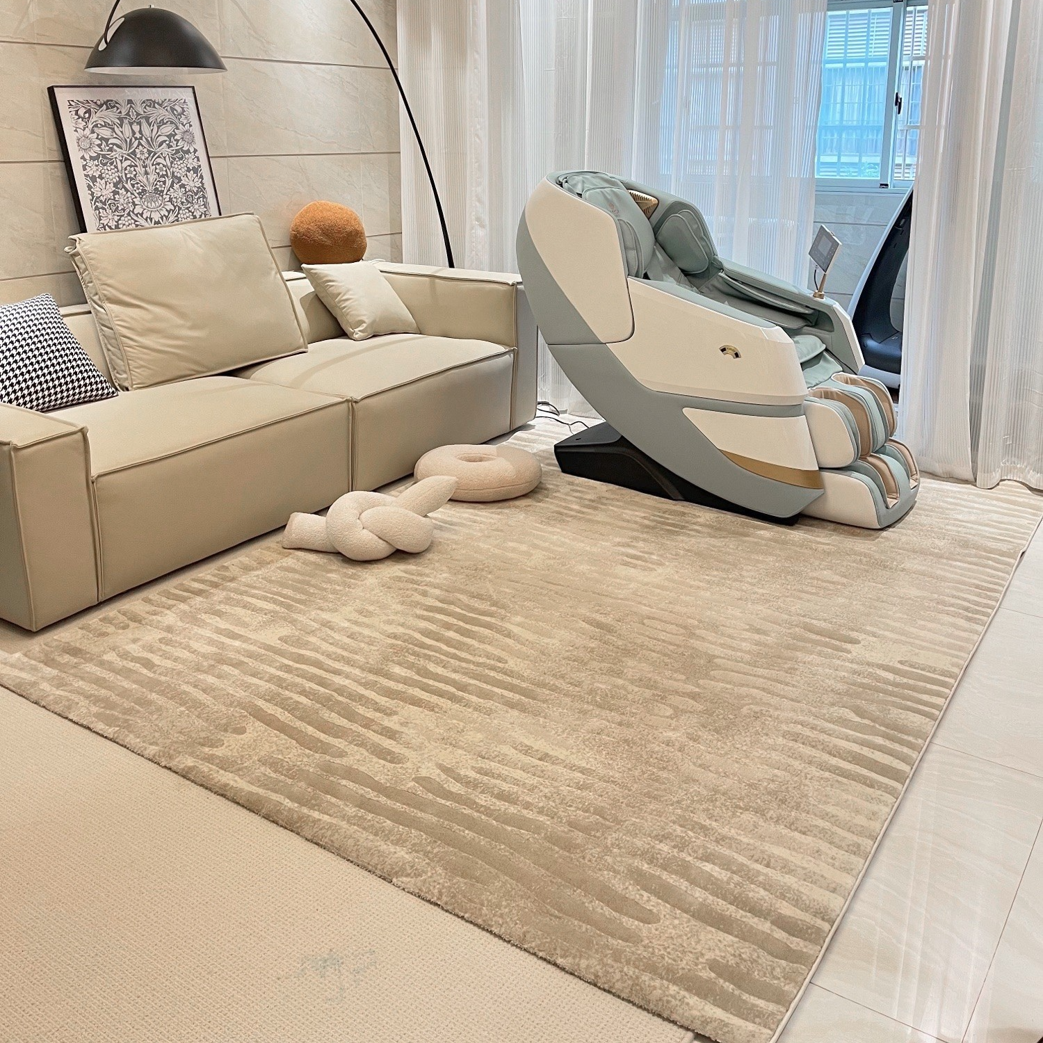 土耳其进口地毯客厅轻奢高级意式极简高端别墅沙发毯2025新款防水