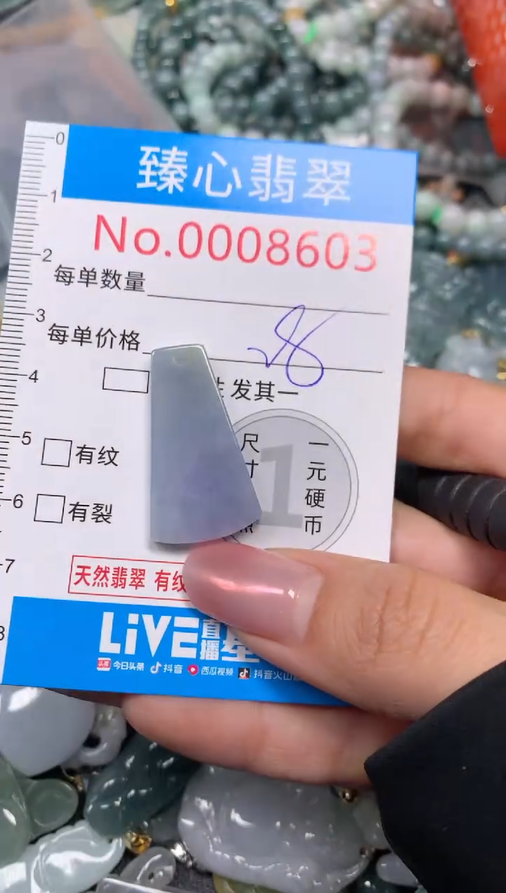 【闪购商品】翡翠颈饰未镶嵌含绳0008603