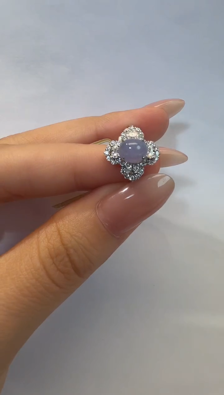 银S925镶嵌戒指翡翠925银镶翡翠戒指镶嵌50