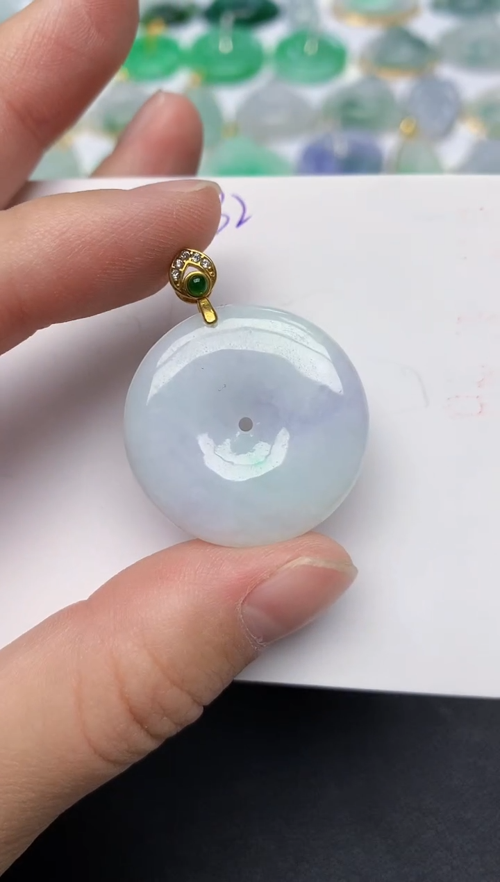 颈饰未镶嵌翡翠天然缅甸A货翡翠百元以上9元证书费自理