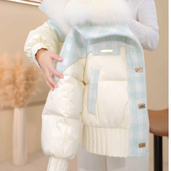 NX-高端大毛领小香风奢品羽绒服冬季加厚女