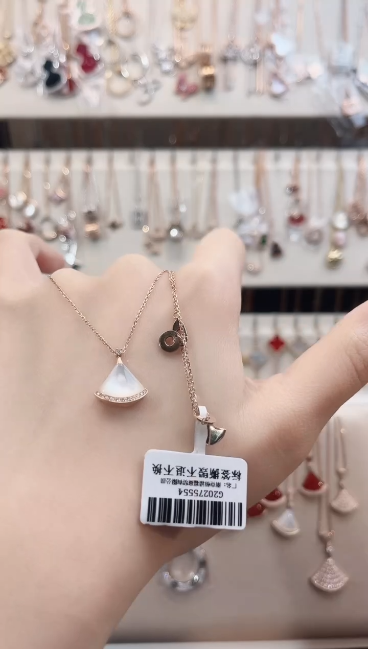 【闪购商品】贝壳（贝母）套链18K金镶嵌18K金镶嵌 K玫