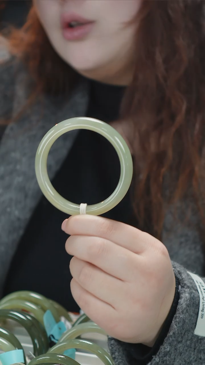 【闪购商品】和田玉手镯未镶嵌7【柚子来啦】天然和田玉拍一发一59