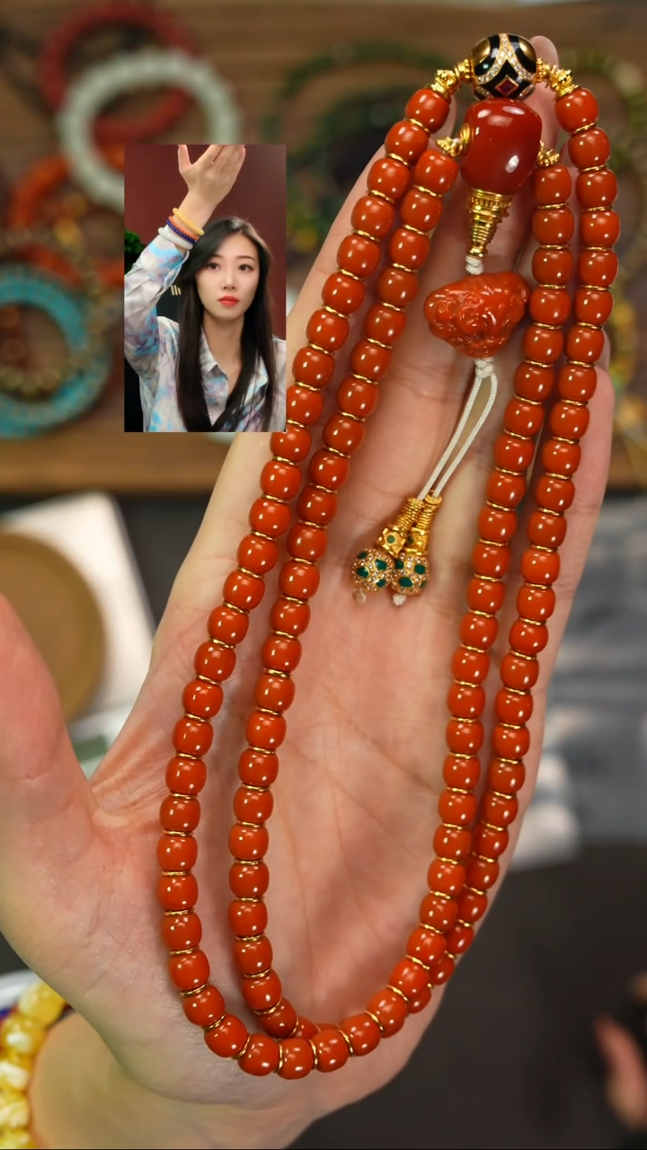 手串18K金镶嵌南红玛瑙用****空遇见匠心品质回血