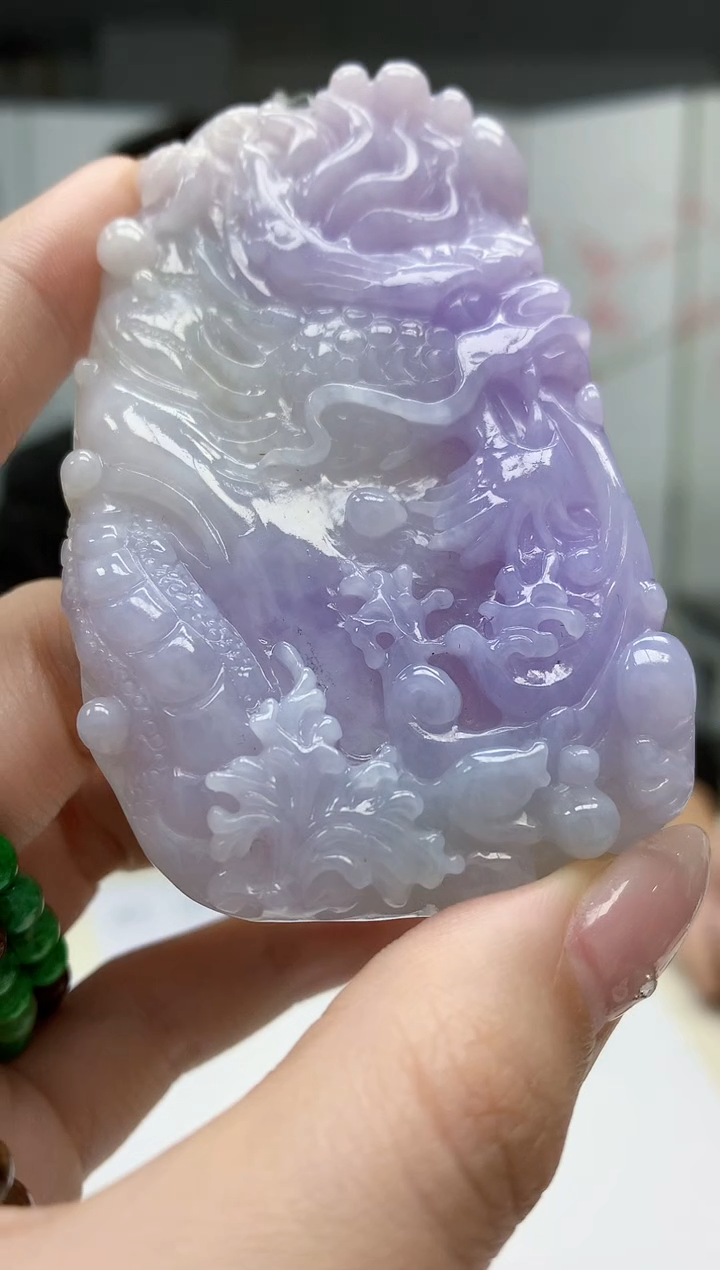 【闪购商品】定制翡翠未镶嵌5145jw-毛货挂件赠珠链78