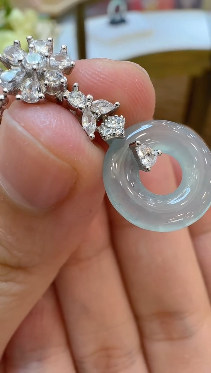 【闪购商品】翡翠吊坠(不含链)银S925镶嵌多样性团购发一件