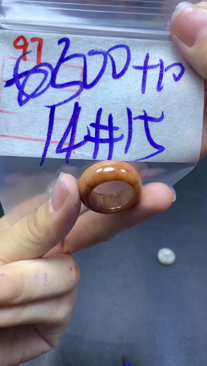 未镶嵌定制翡翠戒圈14-15#510毛货需精细抛光