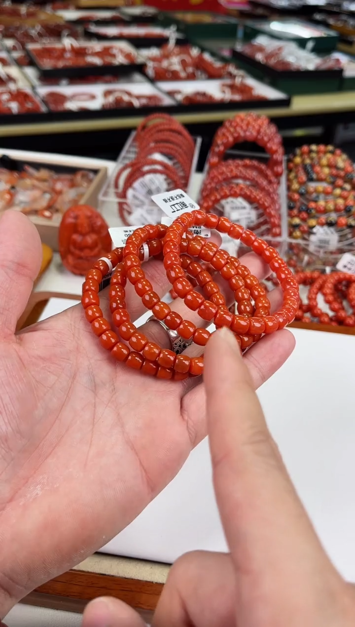 【闪购商品】南红玛瑙瓦西直切手串7+未镶嵌（多样式发其一）