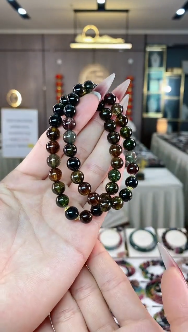 【闪购商品】碧玺单圈手串8mm+未镶嵌（多样性发一条）