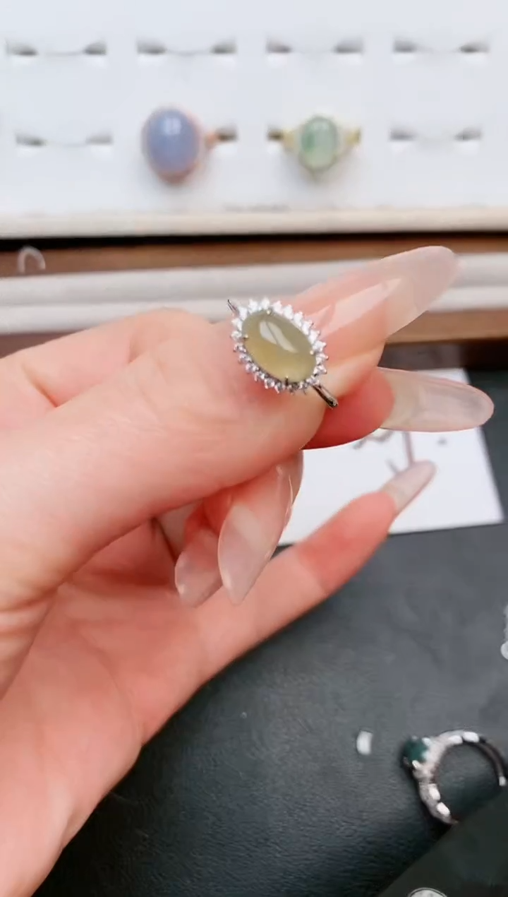 【闪购商品】翡翠戒指银S925镶嵌.....