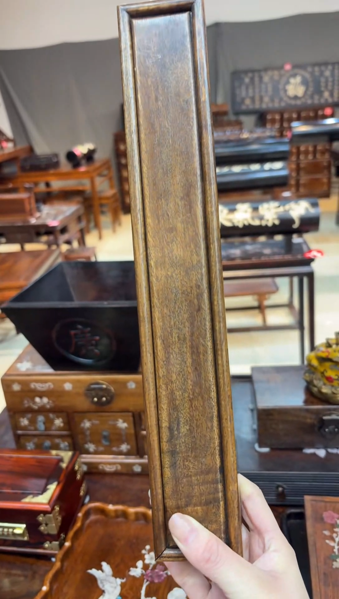 木黄花梨素面线香盒